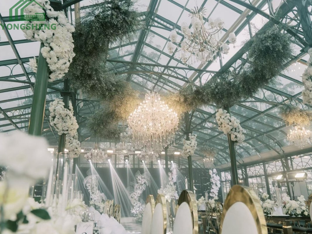 glass greenhouse,large greenhouse,greenhouse wedding
